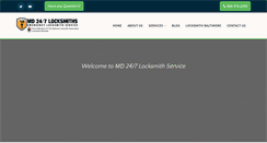 Desktop Screenshot of md247locksmithservices.com