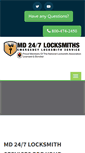 Mobile Screenshot of md247locksmithservices.com